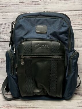 TUMI TCS Navy and Black Men's World Travel Backpack